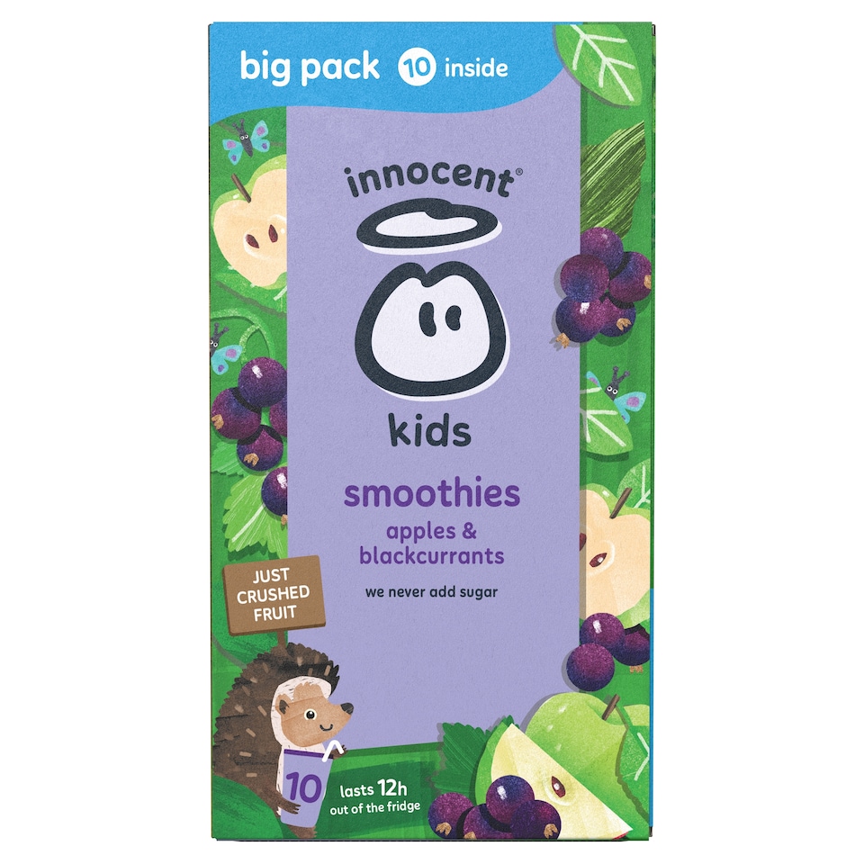 image 1 of innocent Kids Smoothies Apples & Blackcurrants 10 x 150ml