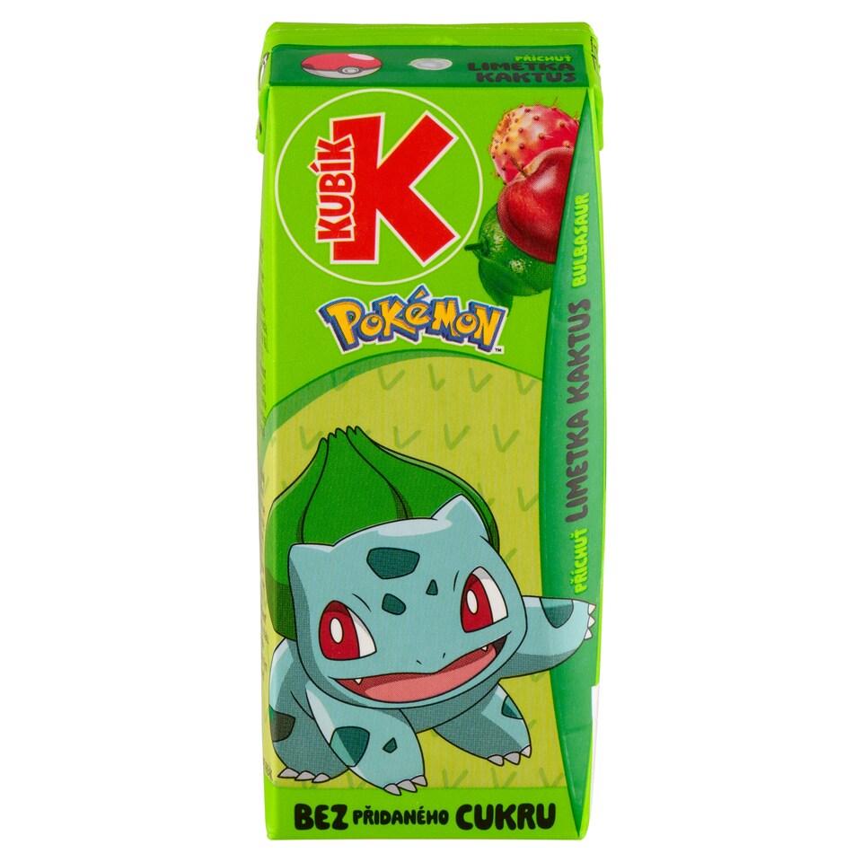 image 1 of Kubík Pokémon Bulbasaur Lime Cactus Flavor 200 ml