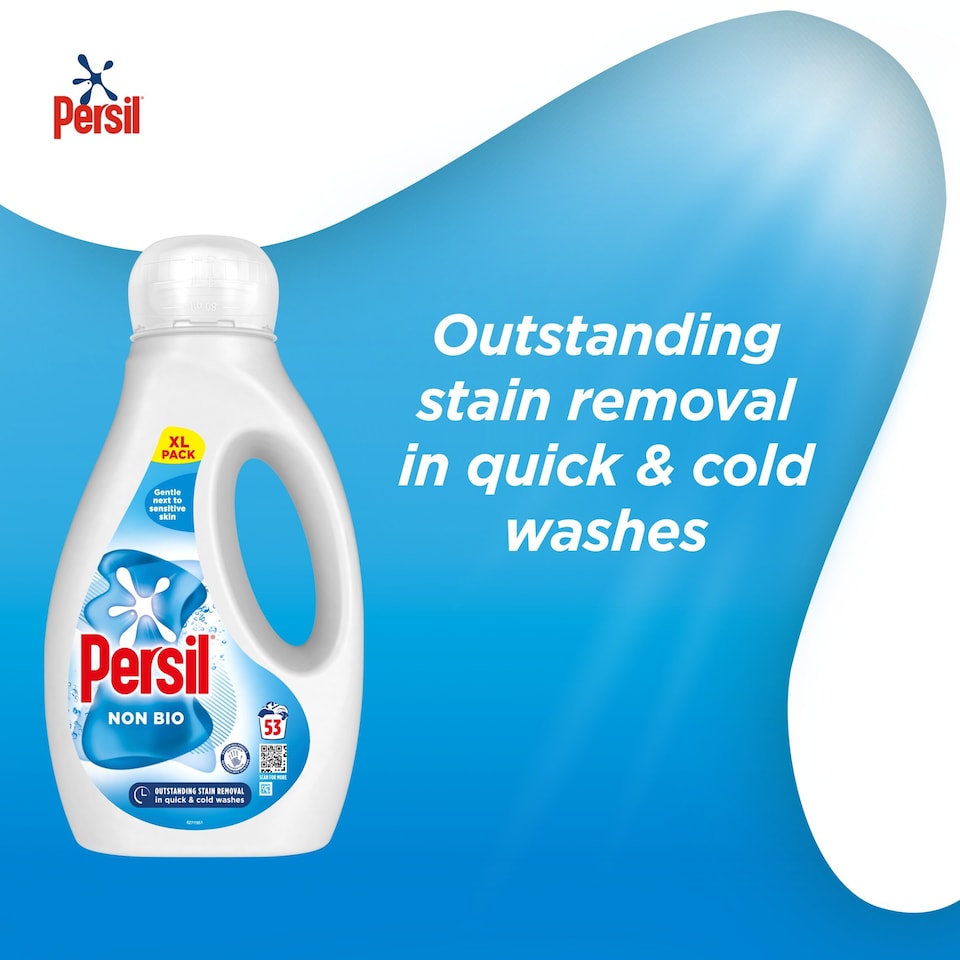 image 1 of Persil Non Bio Laundry Washing Liquid Detergent 53 Washes 1431ml
