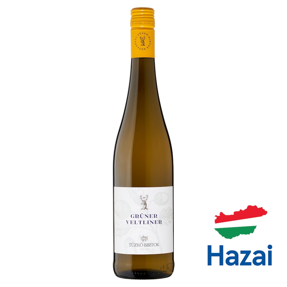 Tűzkő Pannon Zöldveltelini száraz fehérbor 12,5% 750 ml