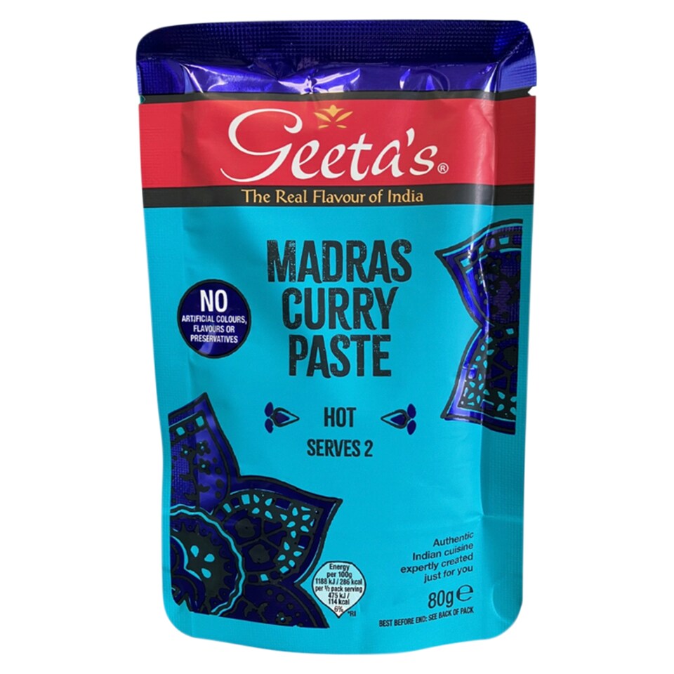 GEETA'S MADRAS PASTE 80G