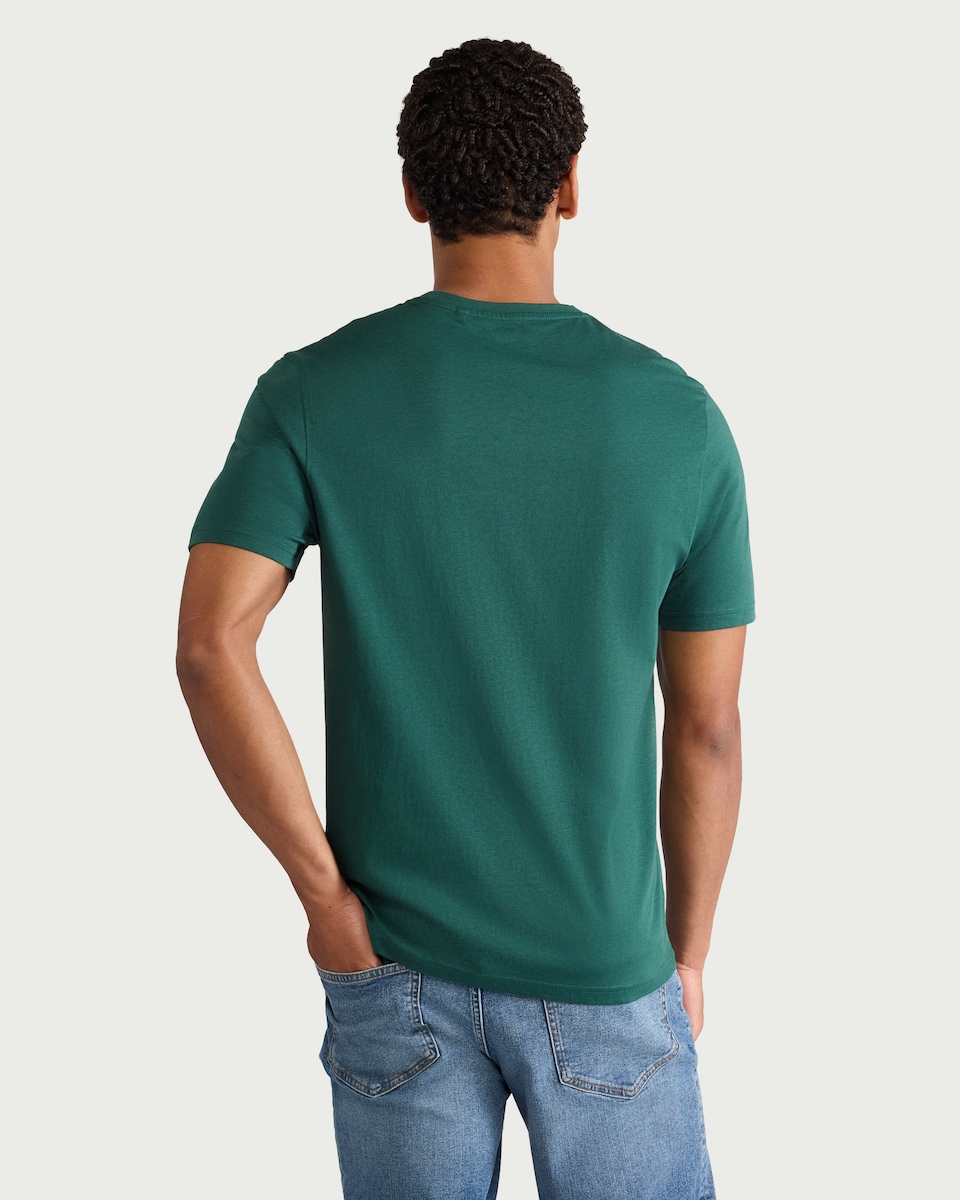 image 1 of F&F Pure Cotton T-Shirt in Green