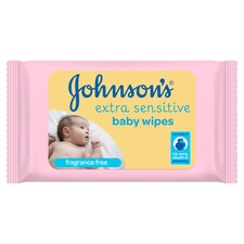 Johnsons Baby Wipes Extra Sensitive 56 Pack