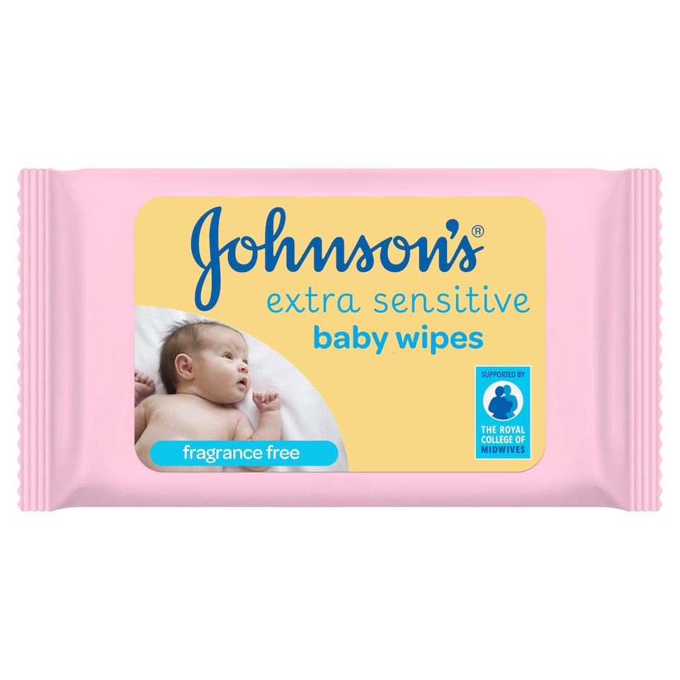 Johnsons Baby Wipes Extra Sensitive 56 Pack