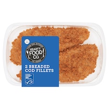 Hearty Food Co. Breaded Cod Fillets 2 Pack 300g
