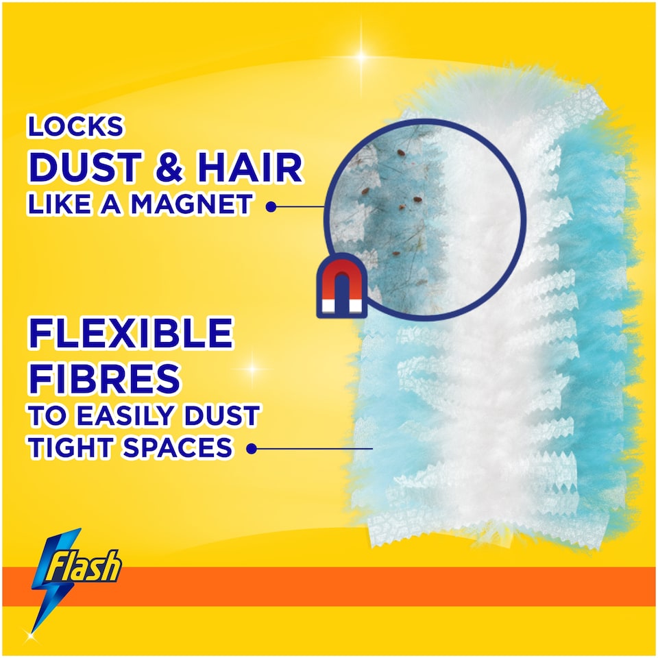 image 1 of Flash Dust Magnet Duster Refill 5 Pack