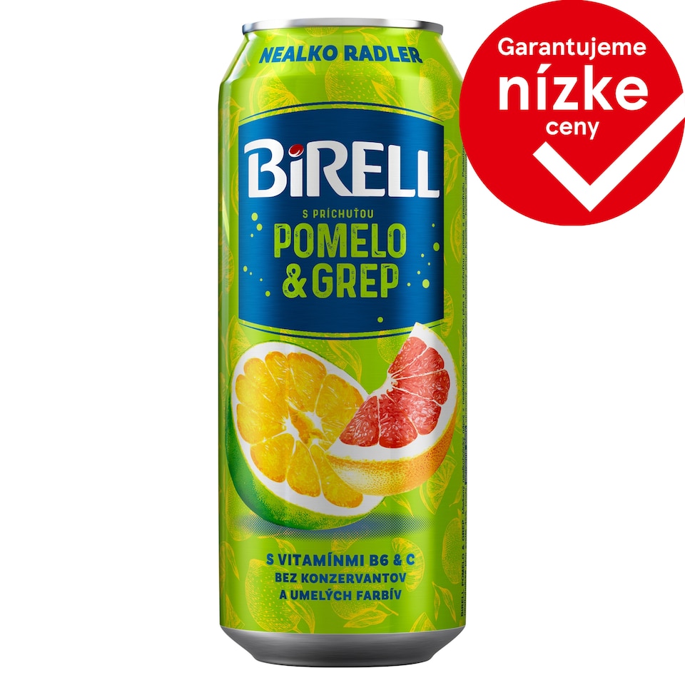Birell Pomelo & Grapefruit Non-Alcoholic Radler 0.5 L