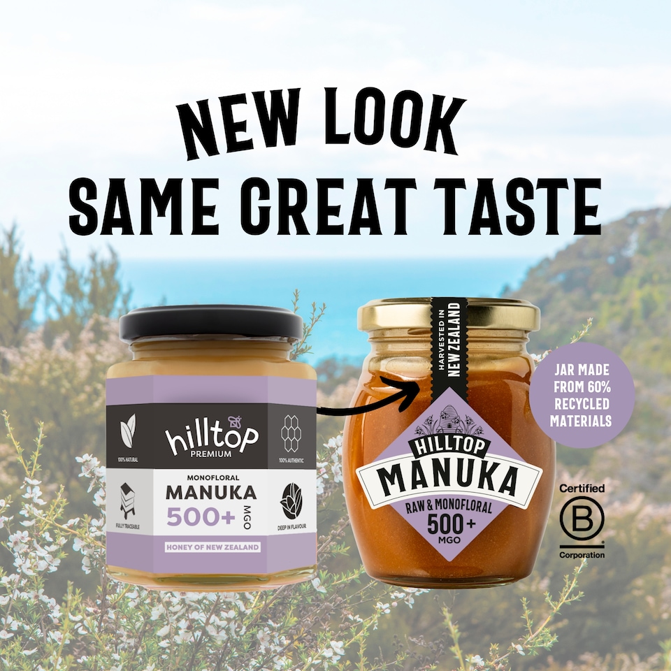image 1 of Hilltop Premium Manuka Honey 500+ Mgo 225G