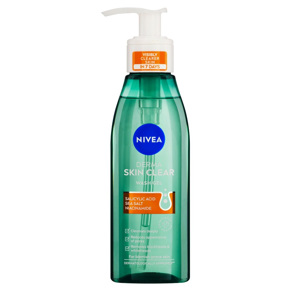 image 1 of Nivea Derma Skin Clear Wash Gel 150ml