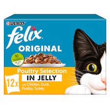 Felix Cat Food Poultry Selection In Jelly 12x100G