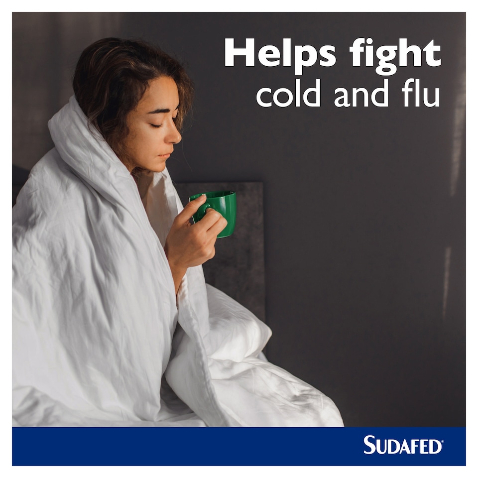 image 1 of Sudafed Mucus Relief Triple Action Cold & Flu Tablets 16s