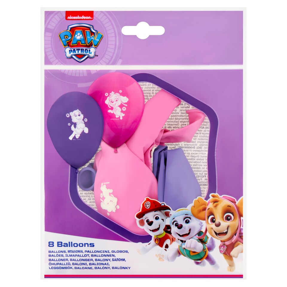 Decorata Party Paw Patrol balóny 8 ks
