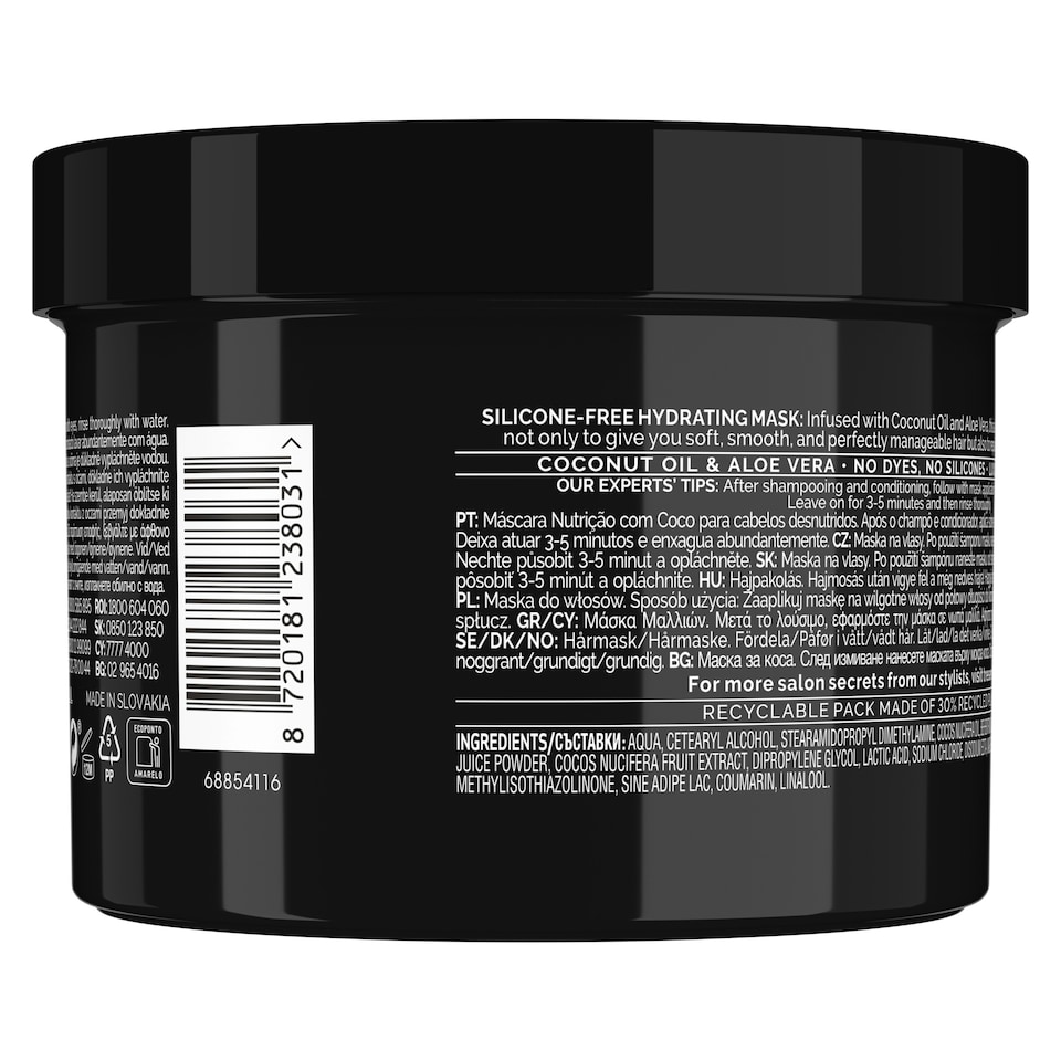 image 1 of Tresemme Nourish Coconut Silicone Free Hydrating Mask 440Ml
