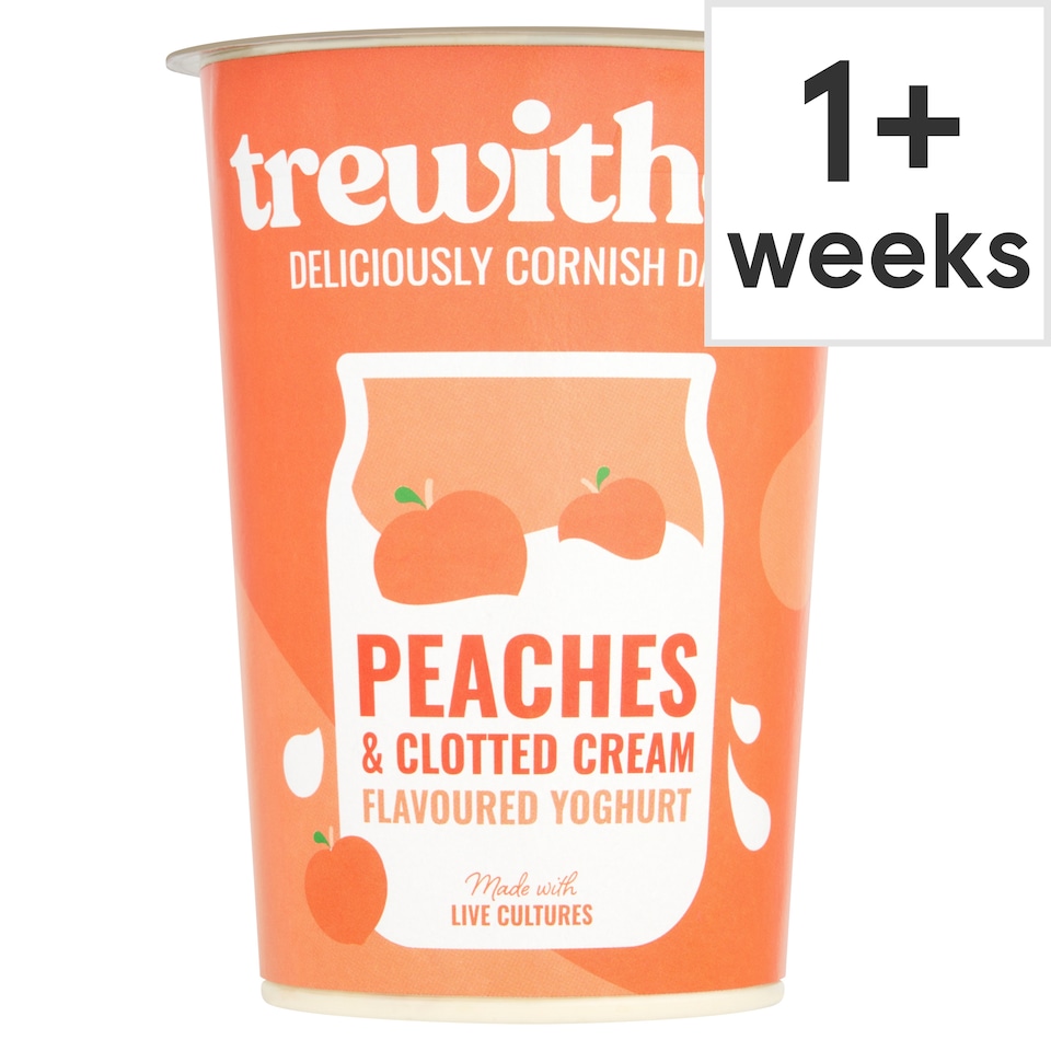 Trewithen Dairy Peaches And Clotted Cream Flavoured Yoghurt 450g