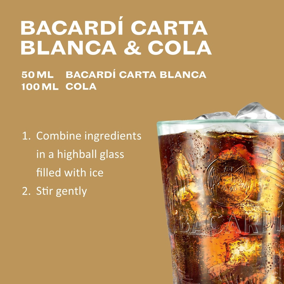 image 1 of Bacardi Carta Blanca Rum 35Cl