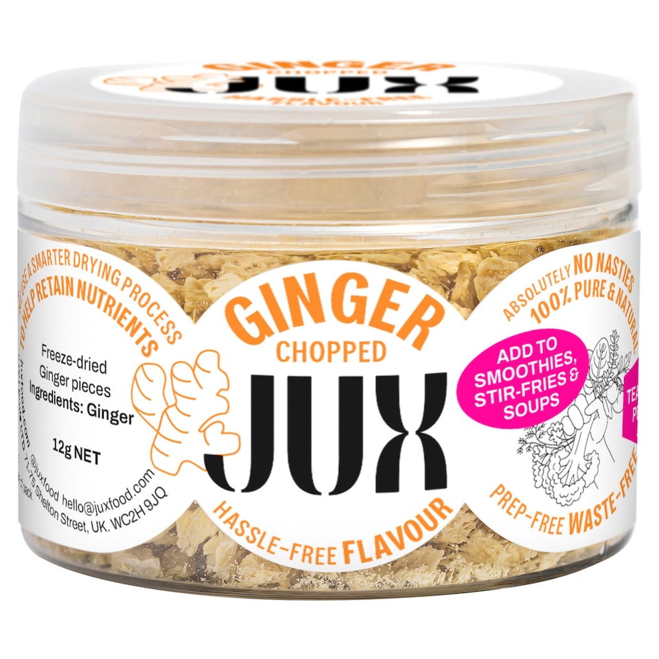 JUX Food Freeze-Dried Chopped Ginger 12g