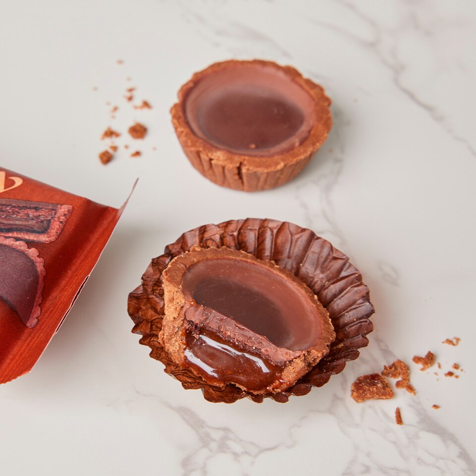 image 1 of Deliciously Ella Double Chocolate Caramel Cups 36G