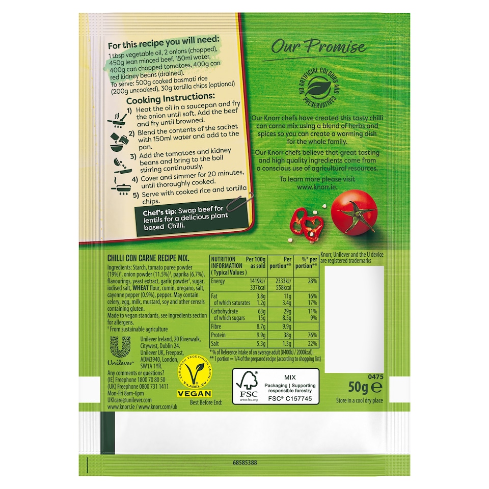 image 1 of Knorr Mealmaker Chilli Con Carne 50G