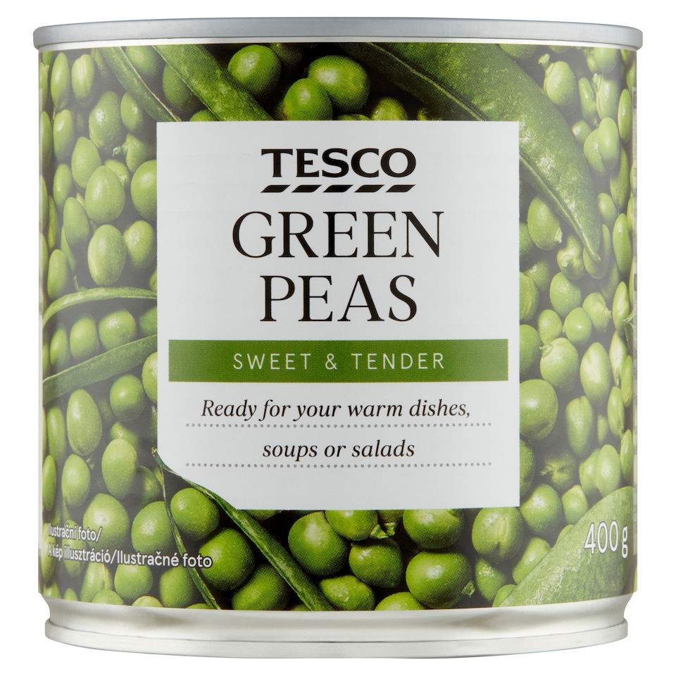 Tesco Green Peas 400 g