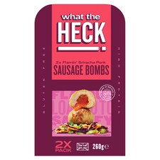 What the Heck 2 Pork & Sriracha Sausage Bombs 260g