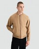 image 3 of The F&F Edit Faux Suede Zip Front Bomber Jacket in Tobacco