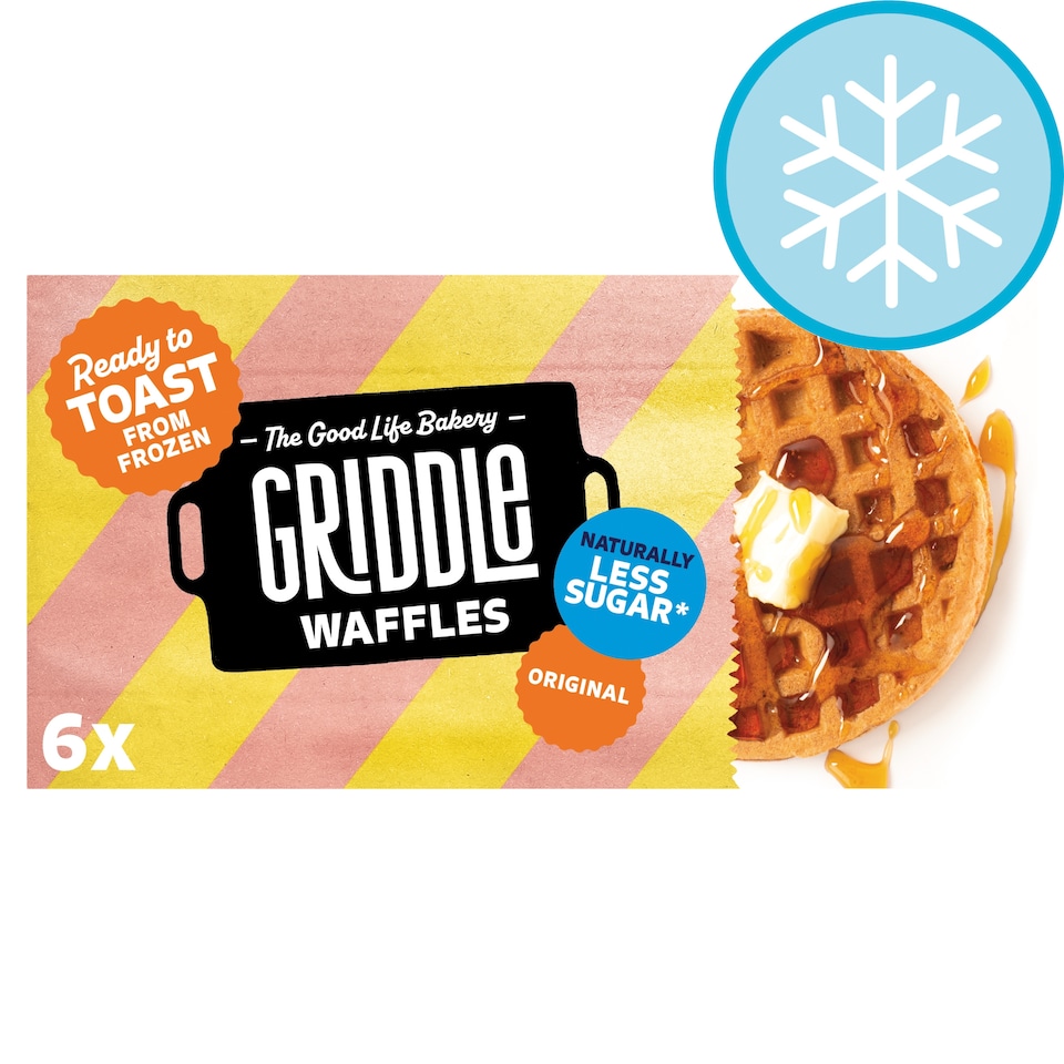 image 1 of Griddle Original Wholegrain Waffles 6 Pack 200g