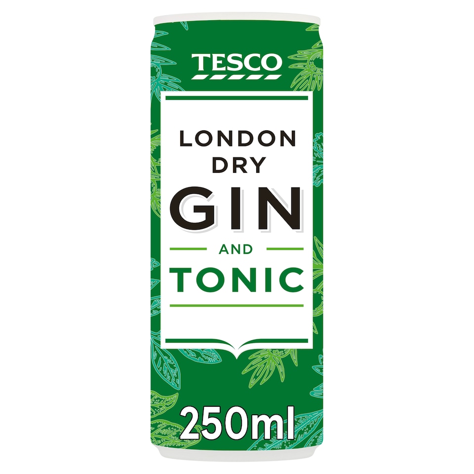 Tesco Gin & Tonic 250Ml
