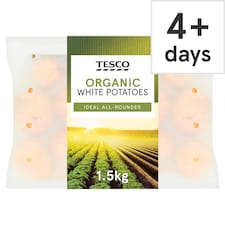 Tesco Organic White Potatoes 1.5Kg