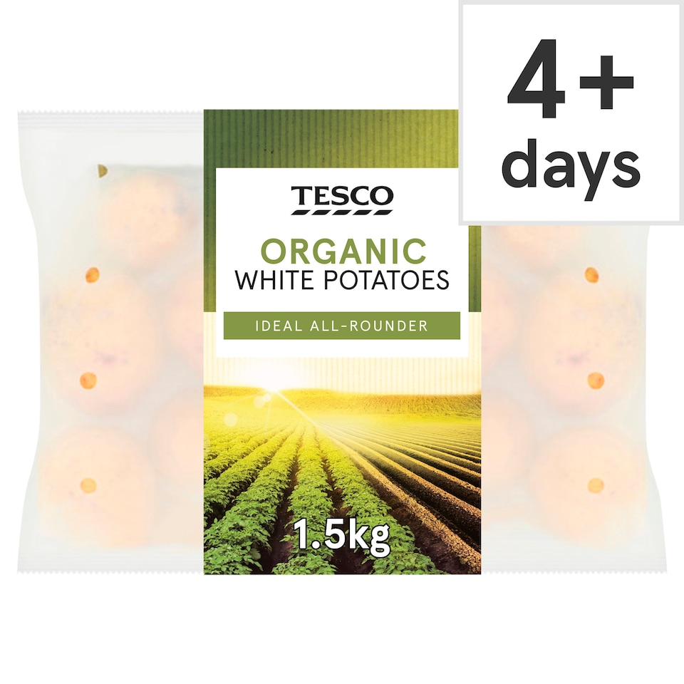image 1 of Tesco Organic White Potatoes 1.5Kg