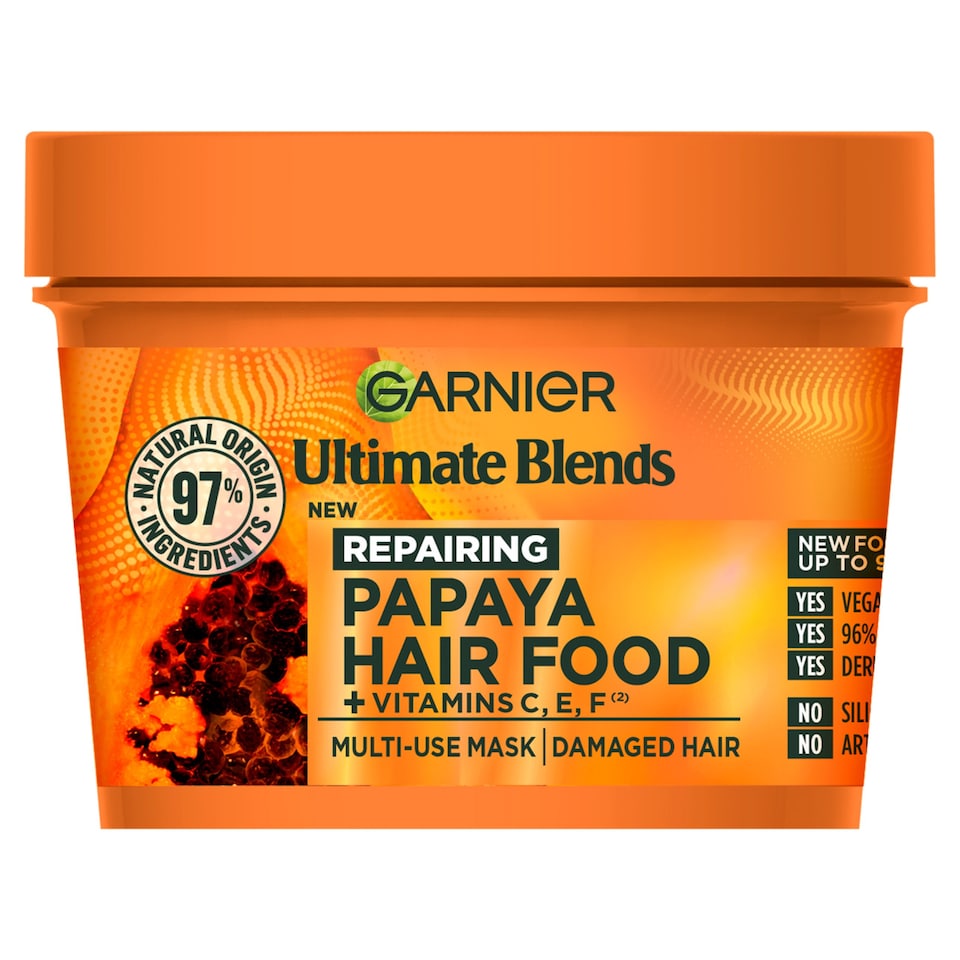 image 1 of Garnier Ultimate Blends Hair Food Papaya 3in1 Mask 400ml