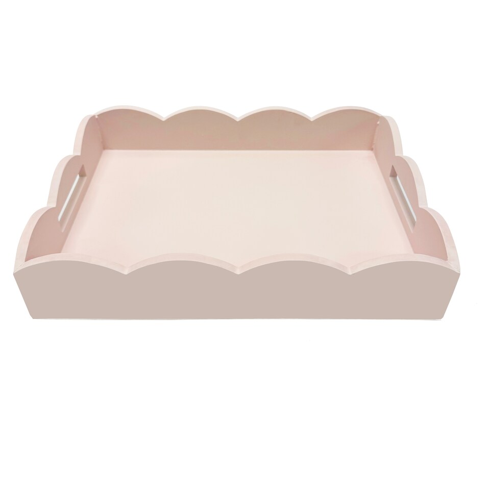 F&F Home Pink Scallop Edge Tray