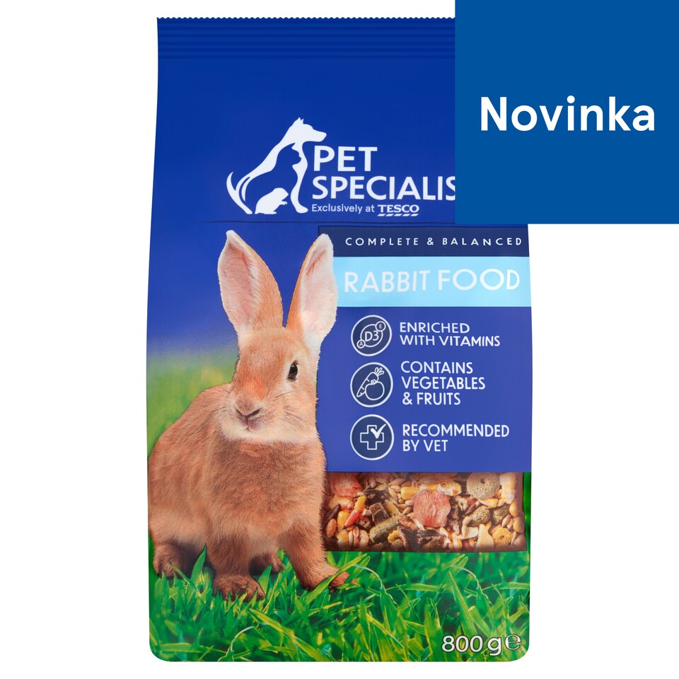 Pet Specialist Kompletné krmivo pre trpasličie králiky 800 g