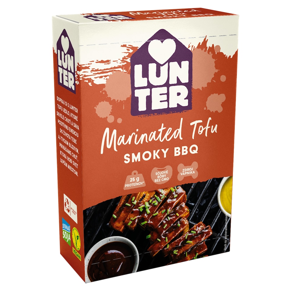 LUNTER Marinované tofu Smoky BBQ 180g