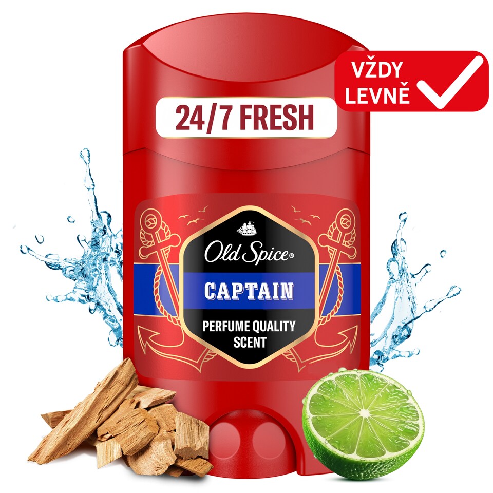 image 1 of Old Spice Captain Men's Deodorant Stick 50ml