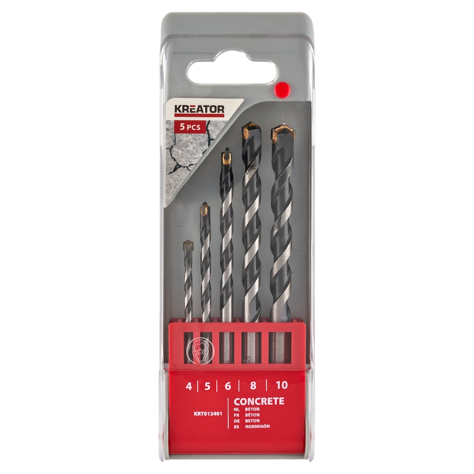 Kreator Concrete Drill Bit Set 5 pcs