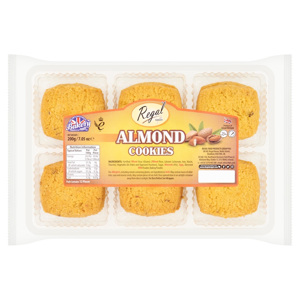 Regal Almond Cookies 12 Pack