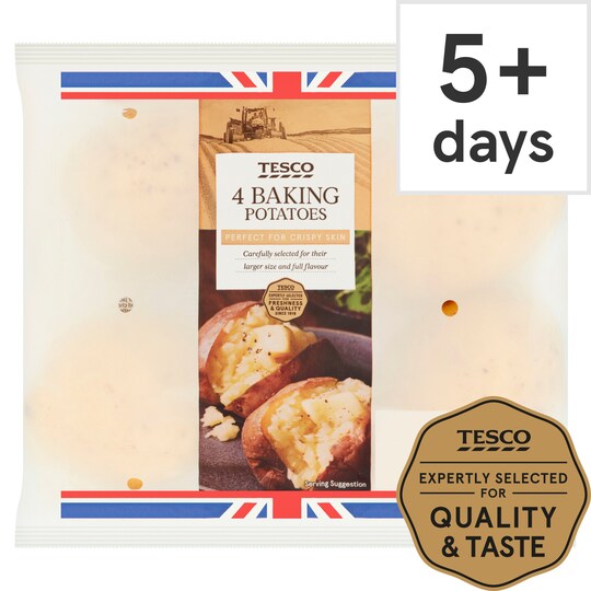 Tesco 4 Baking Potatoes Tesco Groceries