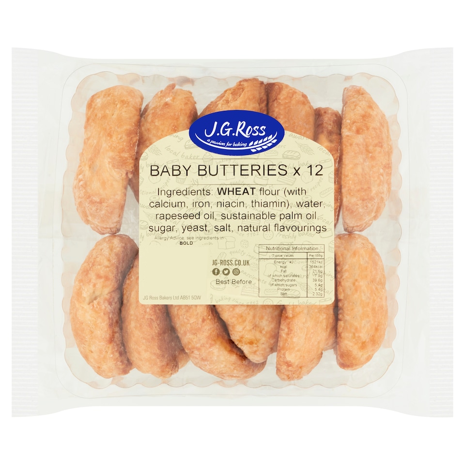 Jg Ross Baby Butteries X12