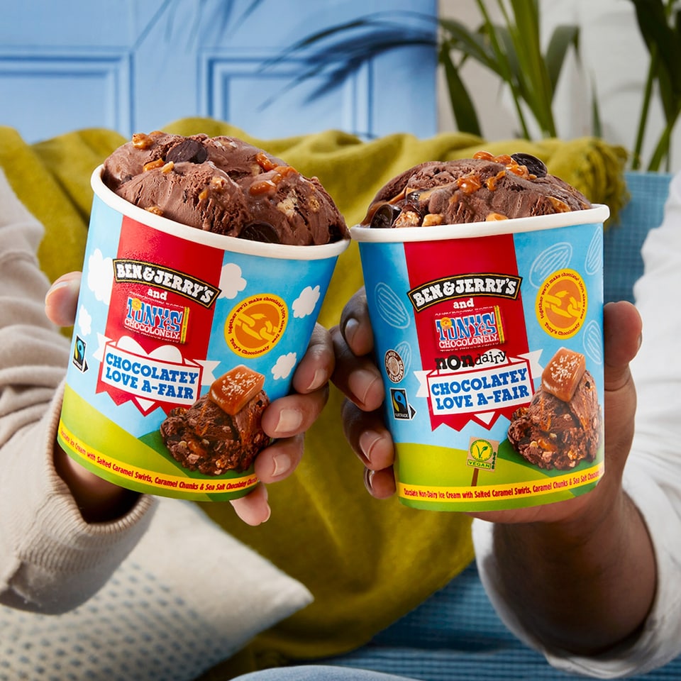 image 1 of Ben & Jerry's Tony's Chocolonely Chocolate Love A Fair Ice Cream Tub 465ml