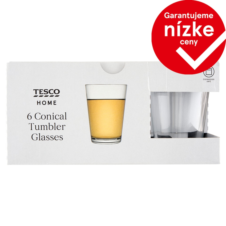 Tesco Home Pohár 300 ml 6 ks		