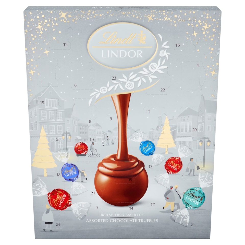 image 1 of Lindt Lindor Assorted Sliver Advent Calendar 233g