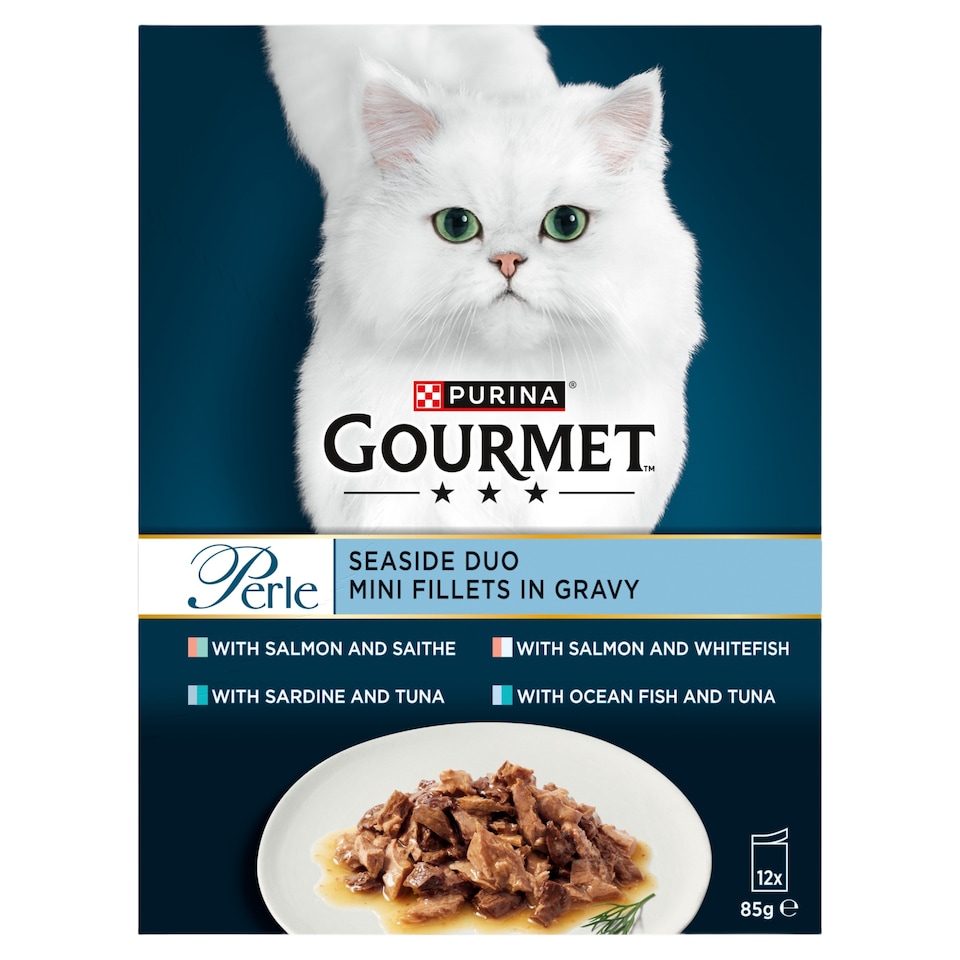 image 1 of GOURMET Perle Seaside Duo in Gravy Wet Cat Food 12x85g