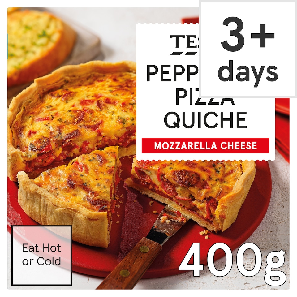 Tesco Pepperoni Pizza Quiche 400g
