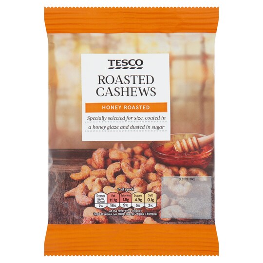 Tesco Honey Roasted Cashews 150G Tesco Groceries