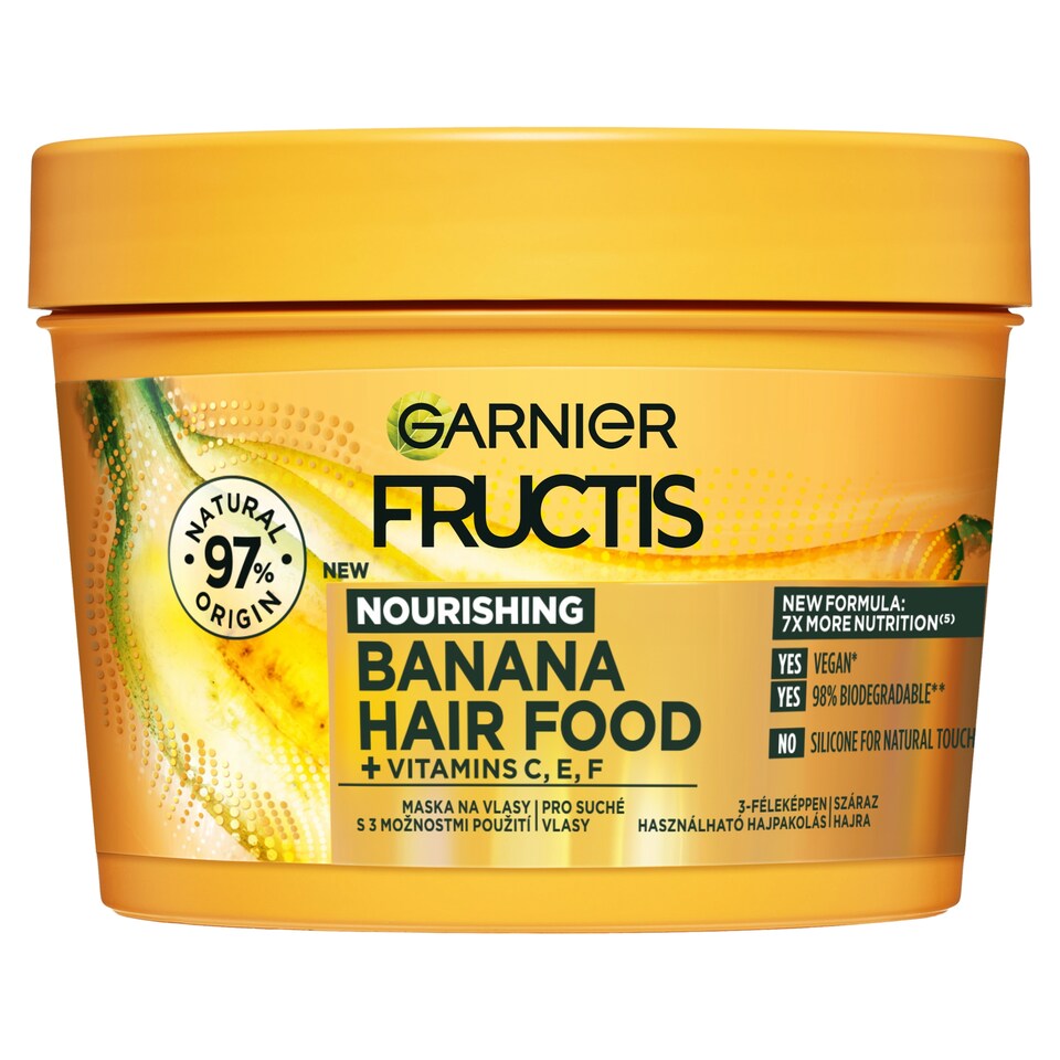 Garnier Fructis Hair Food Banana Vyživující maska na vlasy, 400 ml