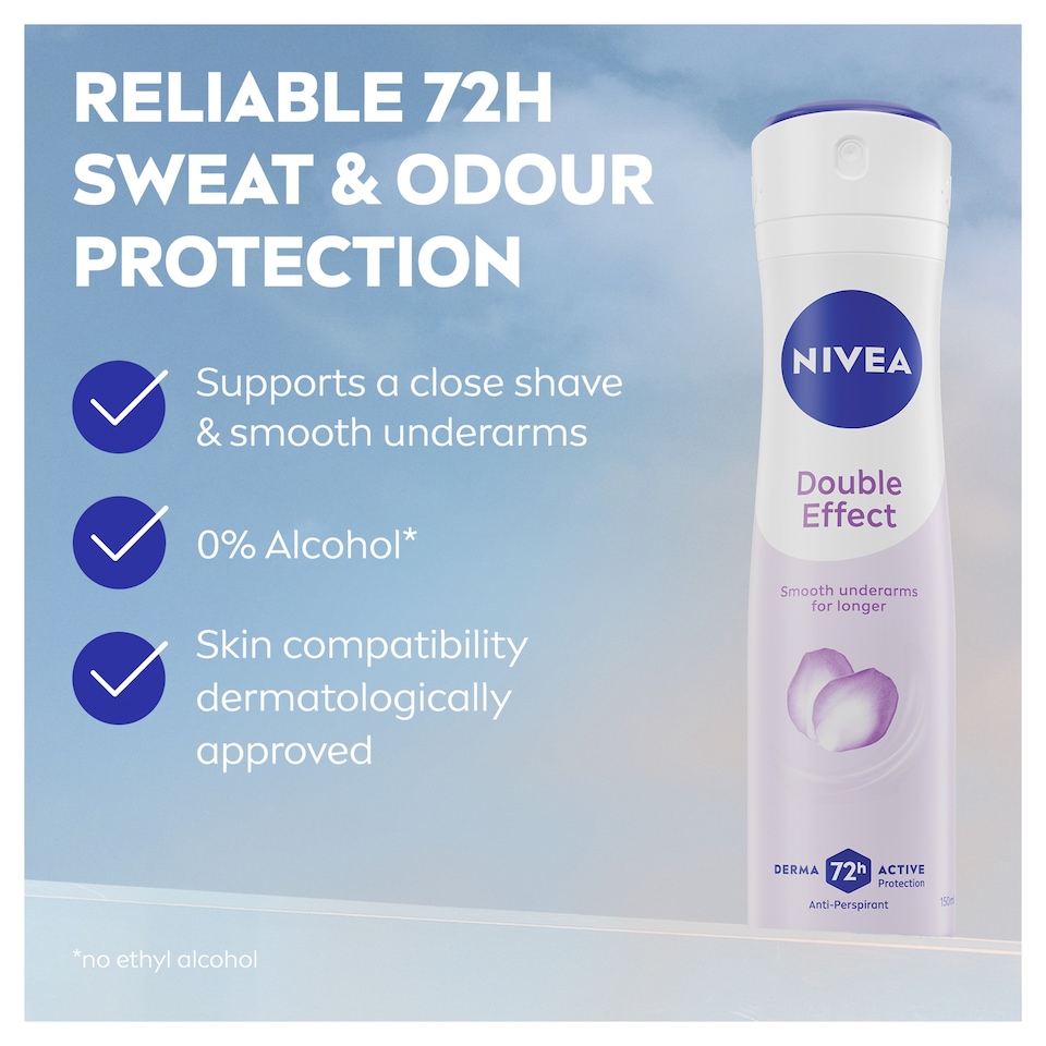 image 1 of NIVEA Double Effect Anti-Perspirant Deodorant Spray 150ml