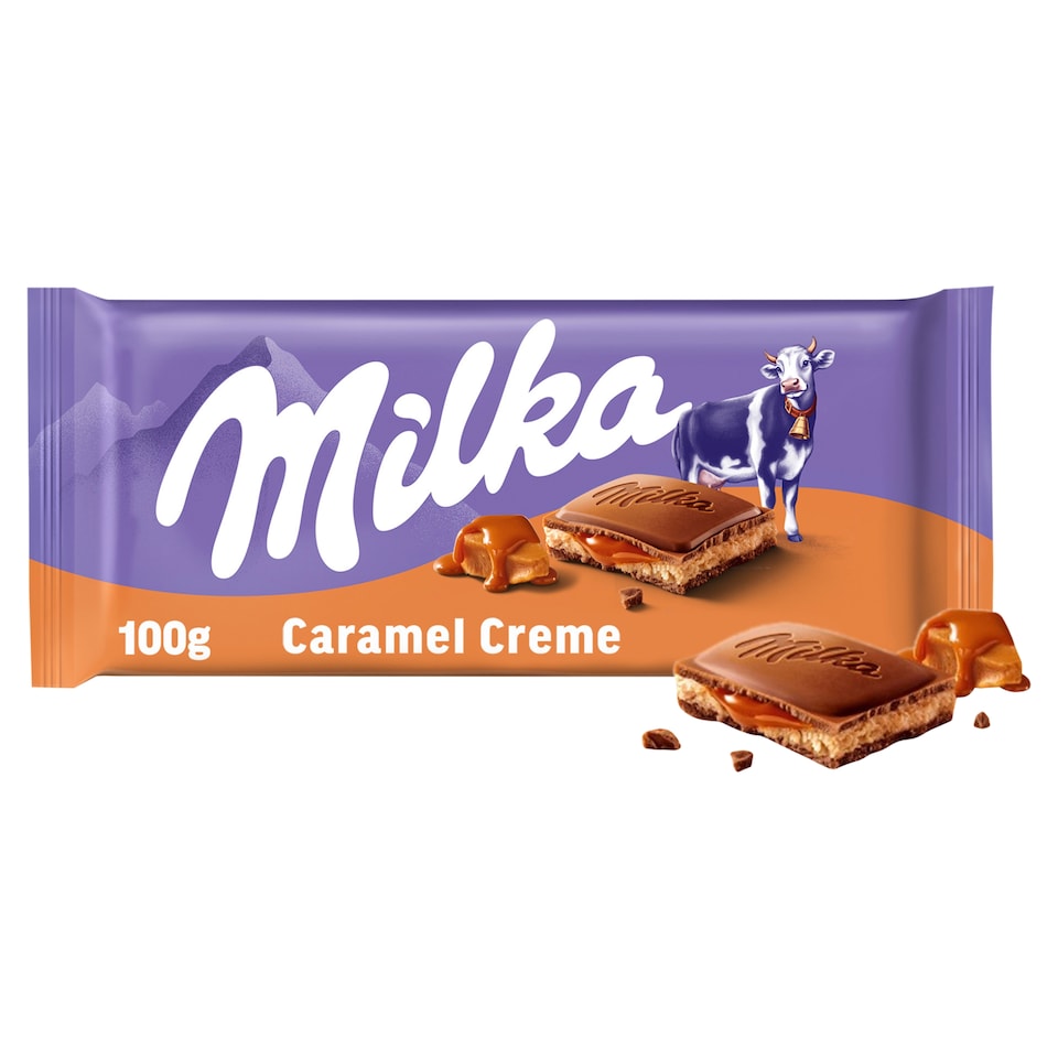 image 1 of Milka Caramel-Crème Milk Chocolate 100g
