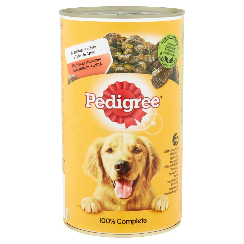image 1 of Pedigree Complete Wet Food for Adult Dogs with Beef in Aspic 1200 g