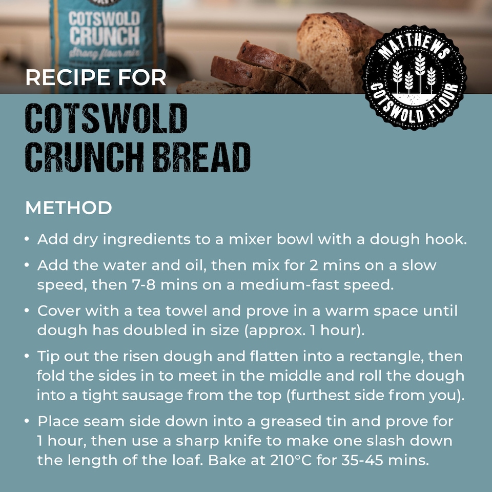 image 1 of Matthews Cotswold Crunch Strong Flour Mix 1.5kg
