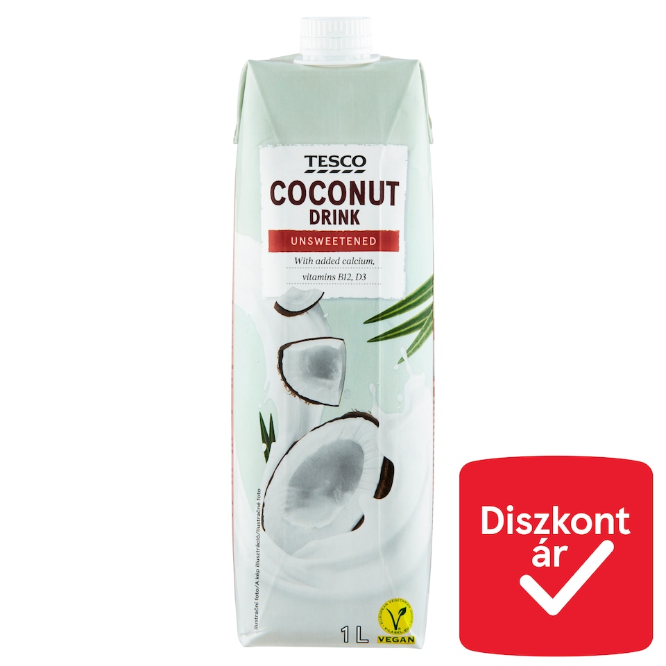 Tesco kókuszital hozzáadott kalciummal és vitaminokkal 1 l
